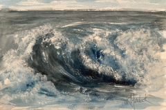 Seventh Wave Original Watercolor